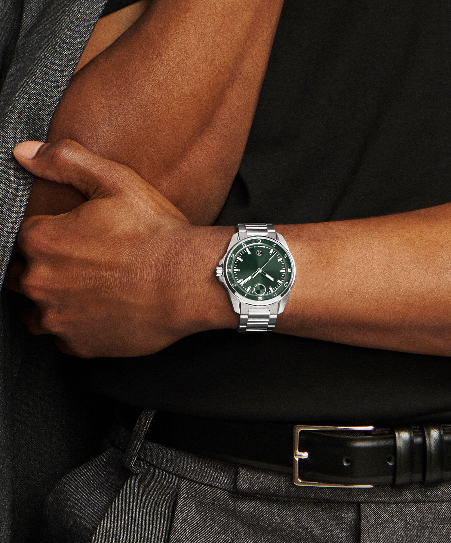 Movado 42MM BOLD Verso S Green Men's Watch