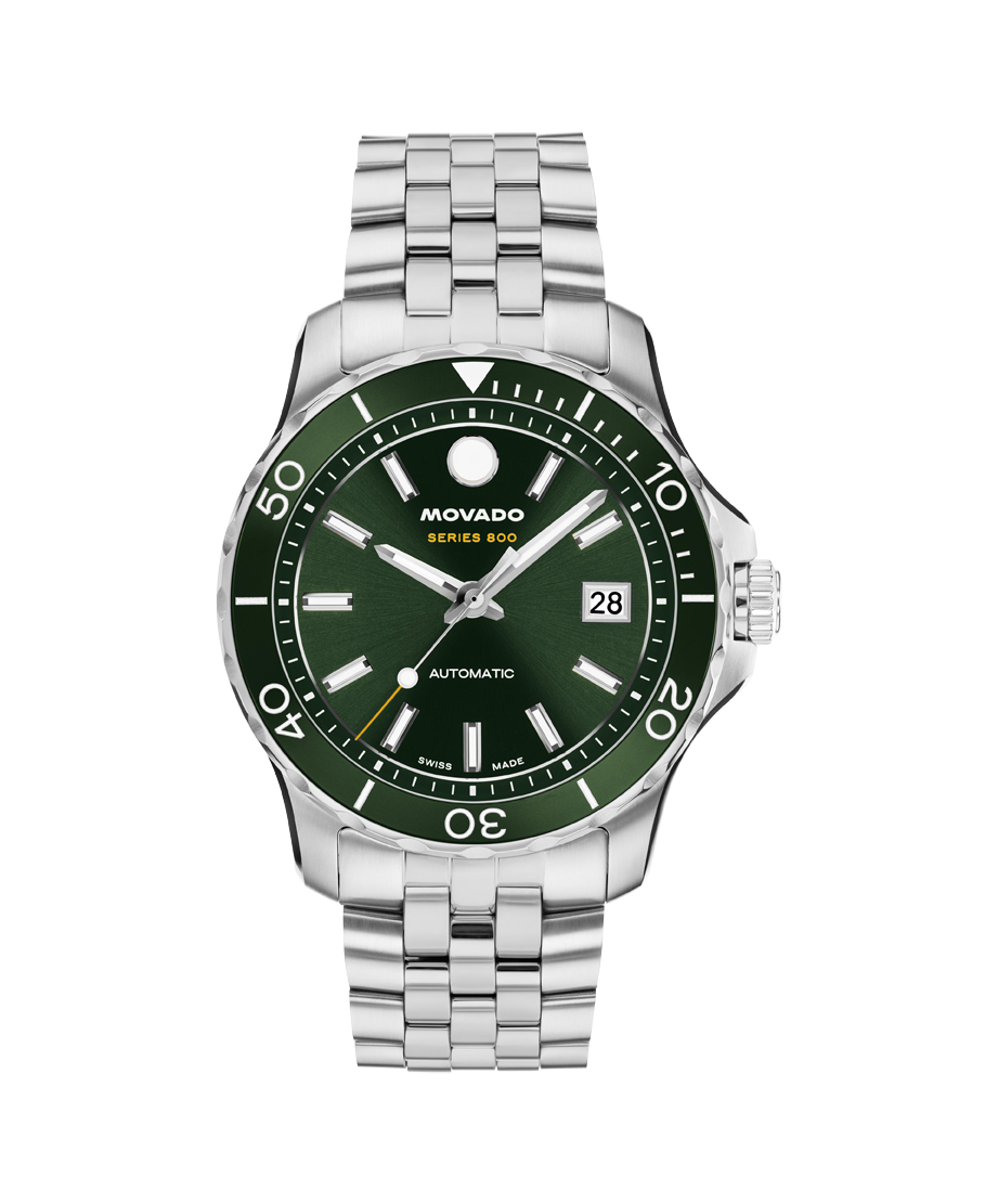 Movado 40MM Series 800 Automatic Green Men's Watch