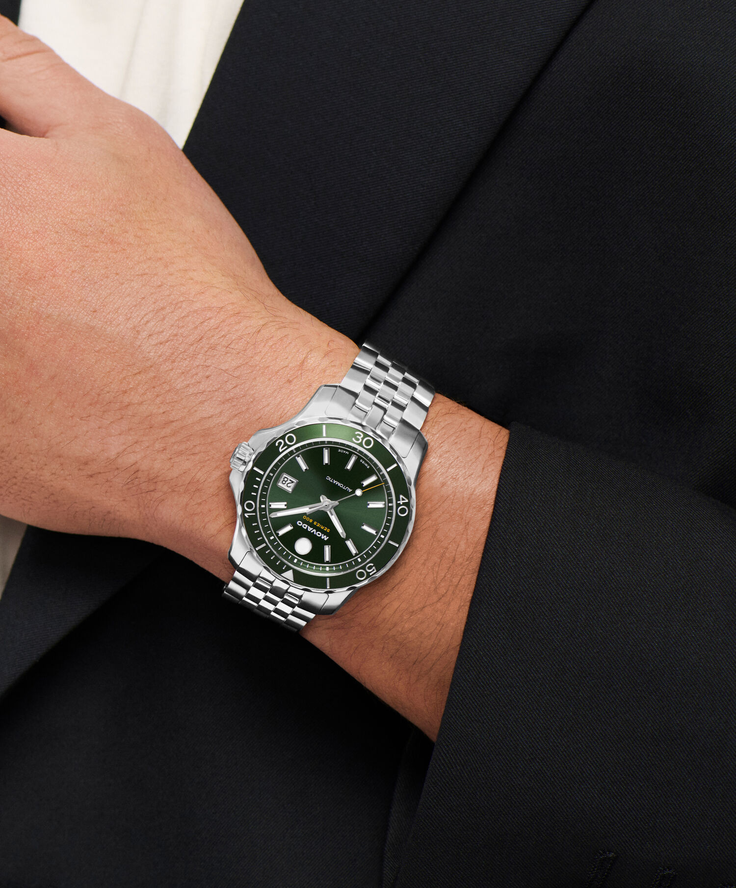Movado 40MM Series 800 Automatic Green Men's Watch