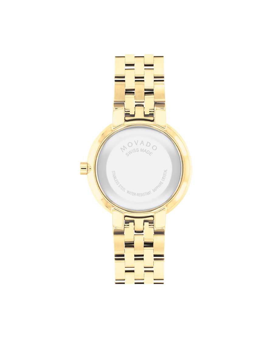 Movado 30MM Museum Classic Gold Black Dial Women's Watch