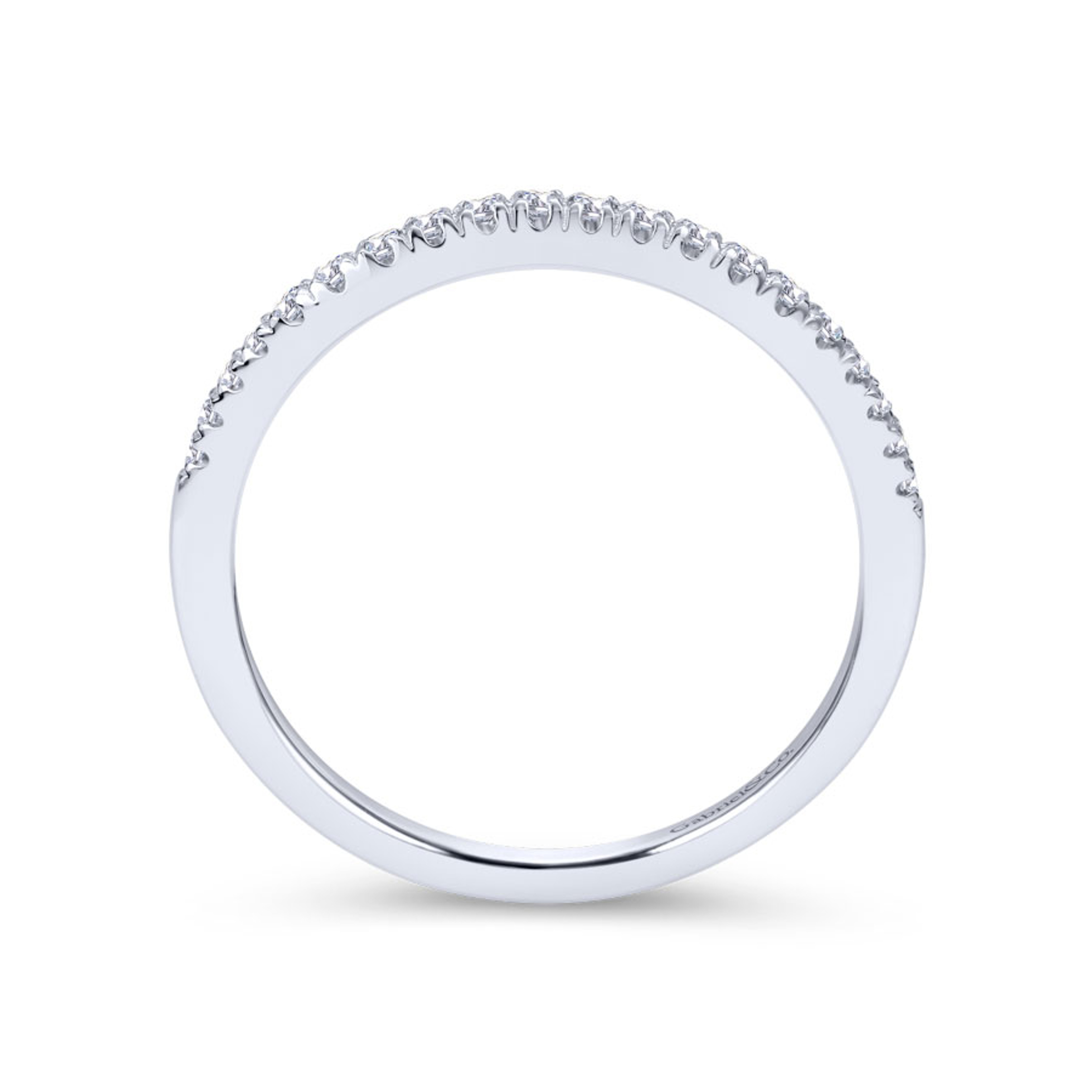 curved pave diamond wedding ring