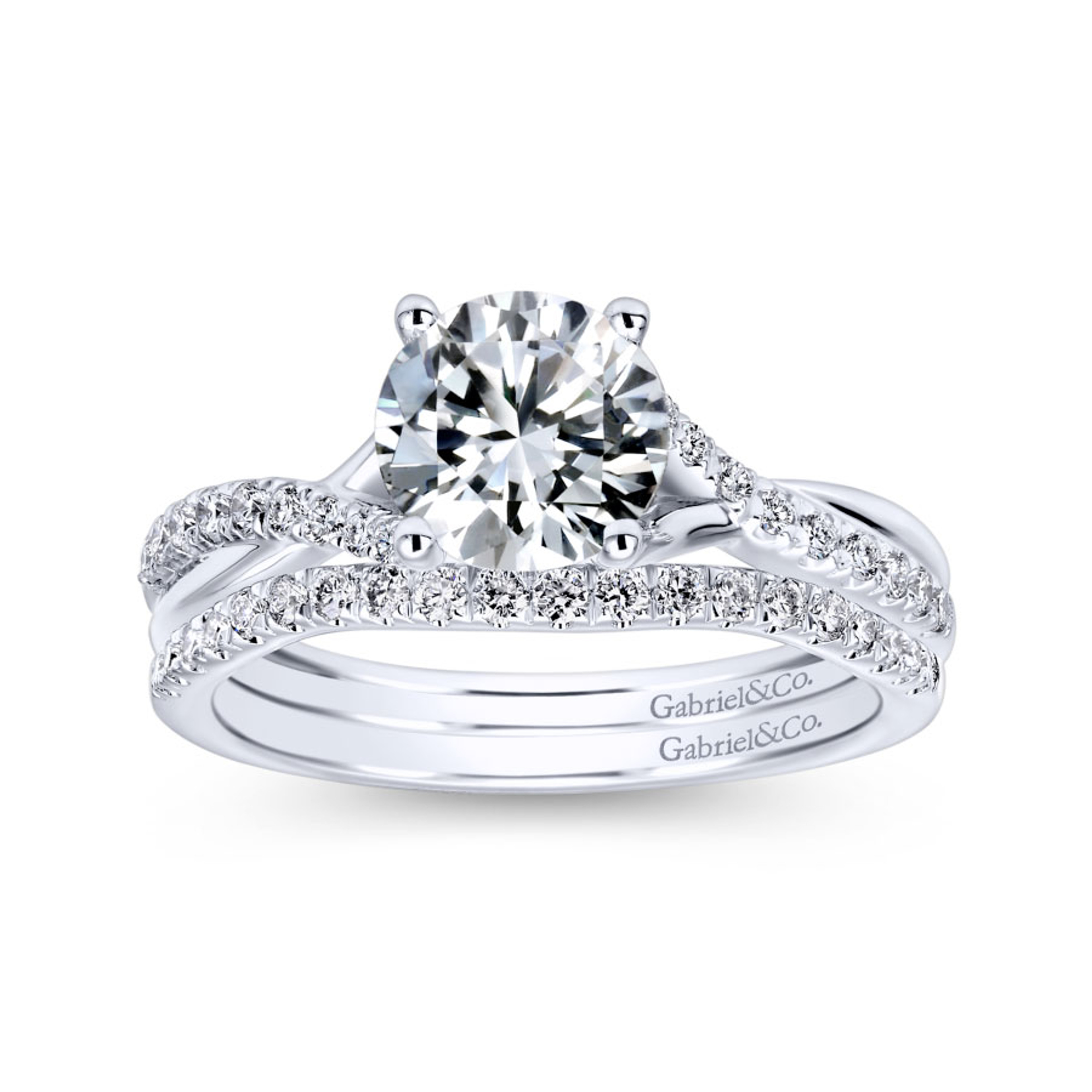 curved pave diamond wedding ring