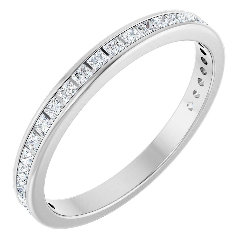 Collins Princess Channel-Set Anniversary Band