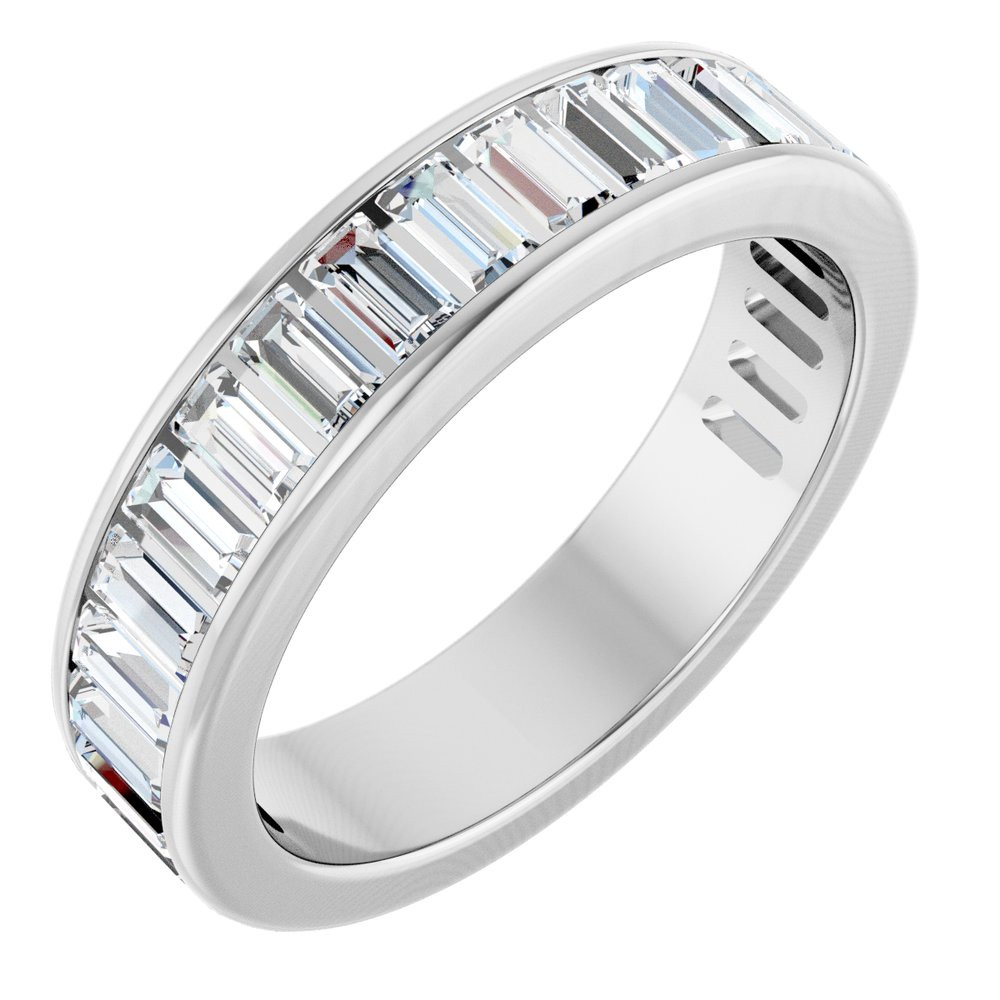 Collins Straight Baguette Channel-Set Anniversary Band
