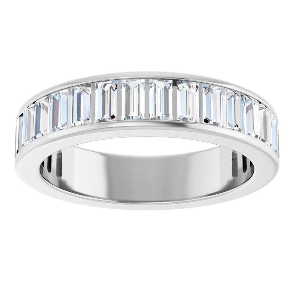 Collins Straight Baguette Channel-Set Anniversary Band