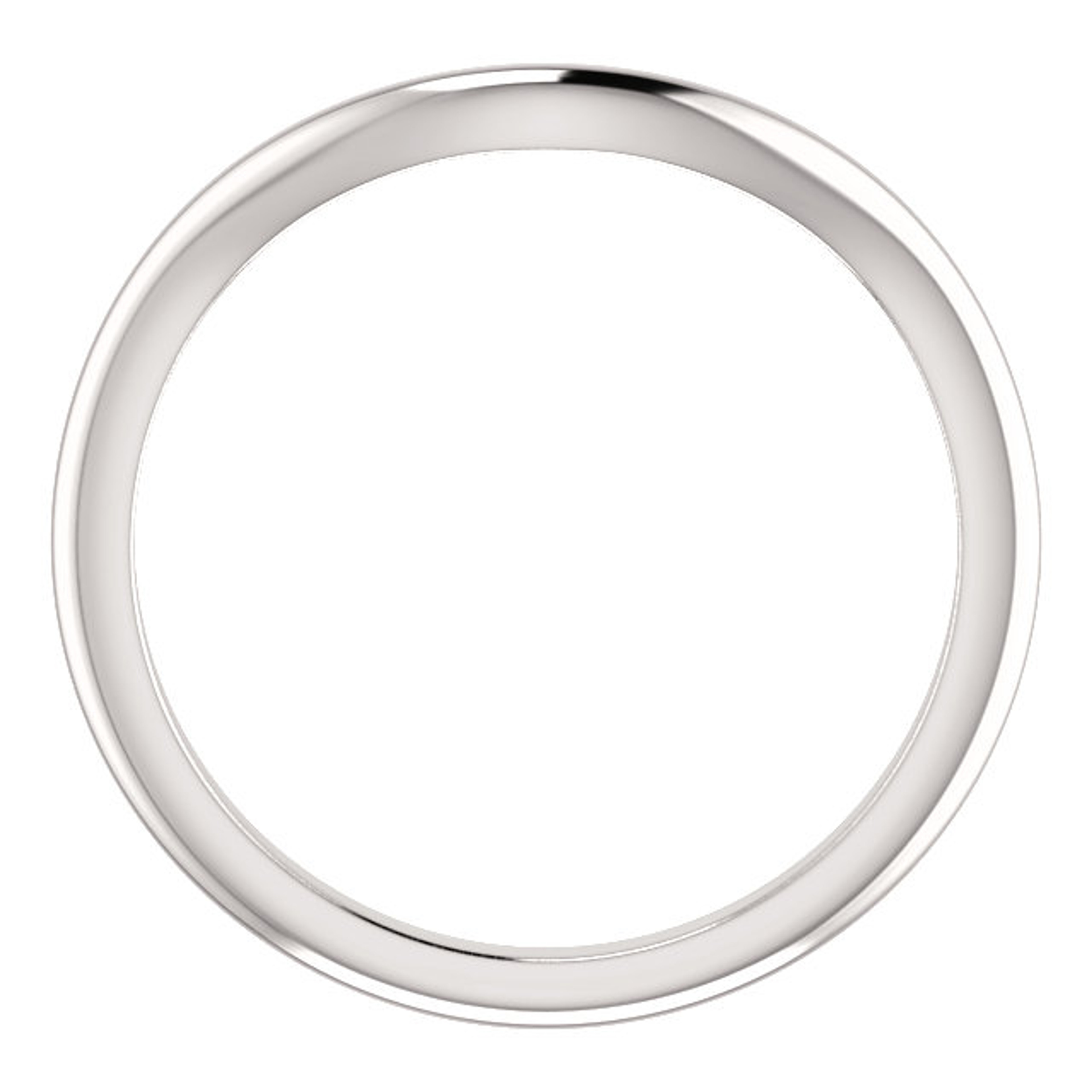 curved wedding ring