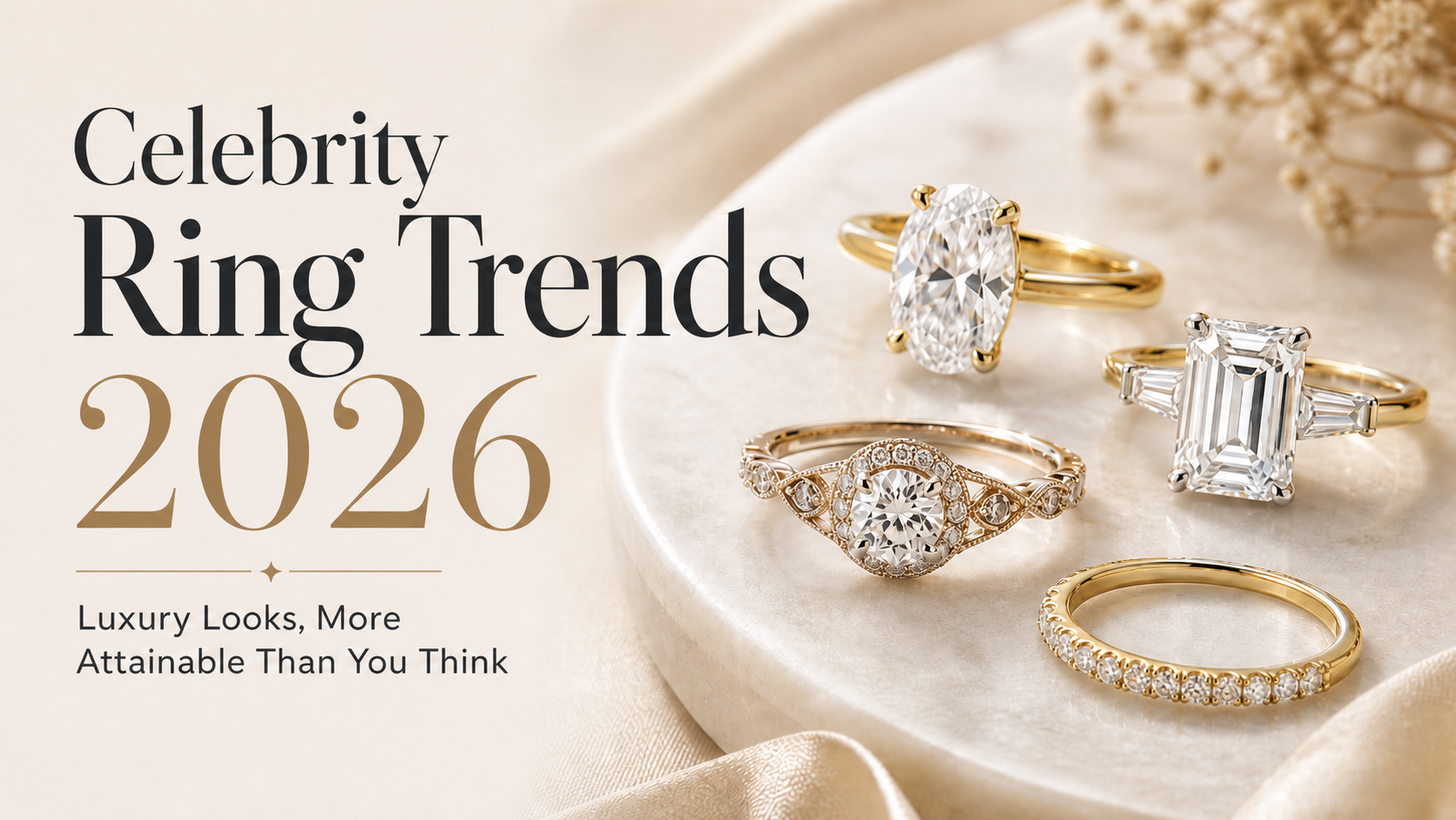 Celebrity Engagement Ring Trends 2026: Get the Star-Inspired Look at Gage Diamonds