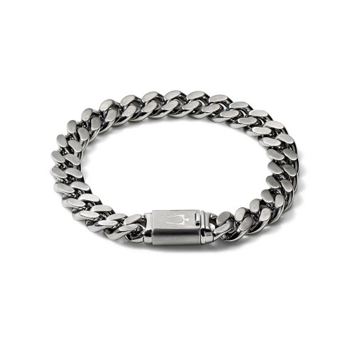 Bulova Stainless Steel Classic Chain Link Bracelet