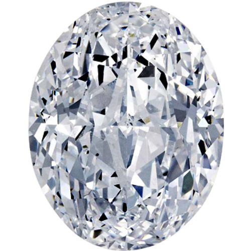 0.50CT Oval K SI1 Lab Grown Diamond 6428