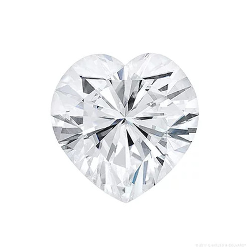 Gage Select Heart Cut Near Colorless Moissanite 8.5mm (2.20 CT. DEW)