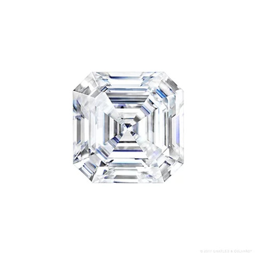 Gage Select Asscher Cut Near Colorless Moissanite 5.5 mm (1.00 CT. DEW)