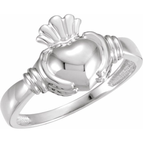 14K gold Irish claddagh ring