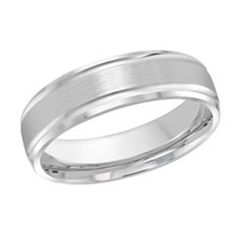 Oakley 14K Gold Satin Finish Flat Edge Wedding Ring