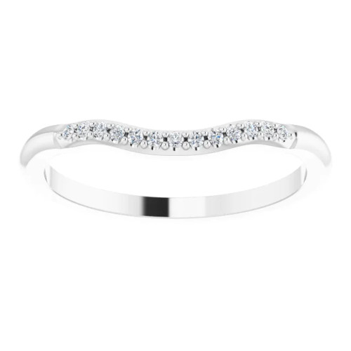 curved diamond wedding ring