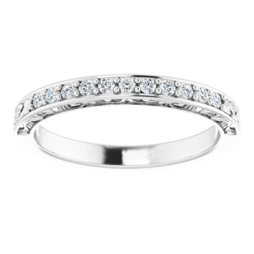 Dorothy Vintage-Inspired Diamond Wedding Ring (1/6 TCW)