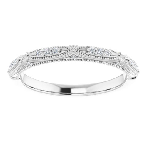 Sophie Vintage-Inspired Diamond Wedding Ring (1/10 TCW)