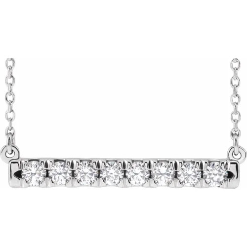 Pippa 14K Gold Diamond Bar Pendant Necklace (1/2 TCW)