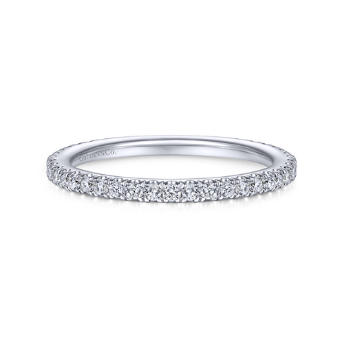 Noa Straight Pave Diamond Wedding Ring (1/3 TCW)