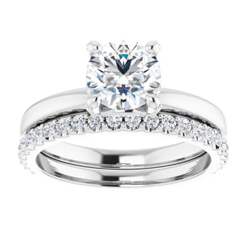 Camilla Hidden Halo Solitaire Preset Bridal Set