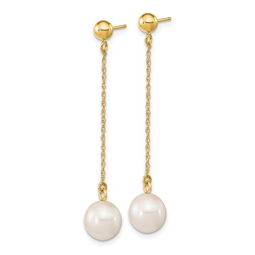 Octavia 14K Yellow Gold Pearl Drop Earrings