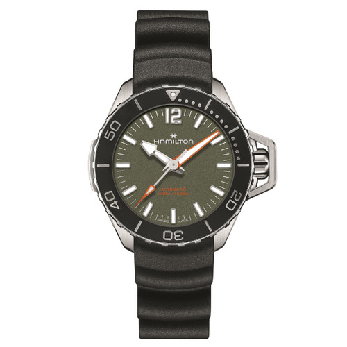 Hamilton 41MM Khaki Navy Frogman Auto Men's Watch