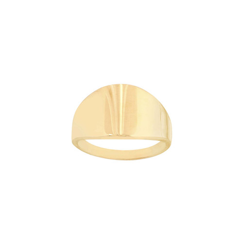 Luna 14K Yellow Gold Graduated Signet Ring