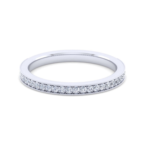 Jennifer Straight Pave Diamond Wedding Ring (1/4 TCW)