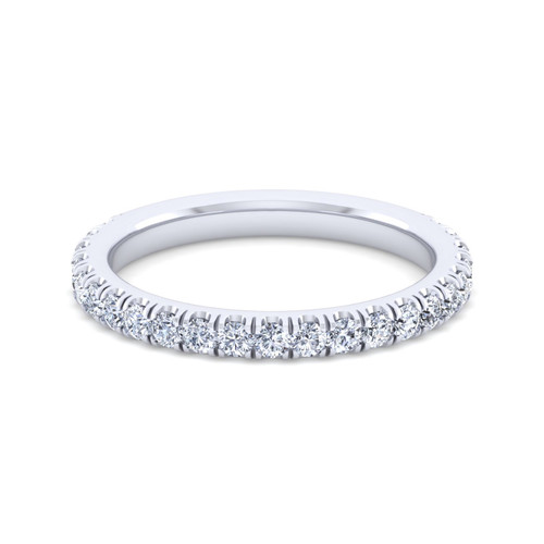 Parker Straight Pave Diamond Wedding Ring (1/2 TCW)