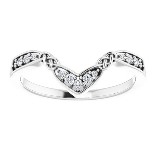 Keely Celtic-Inspired Diamond Contour Ring (1/10 TCW)