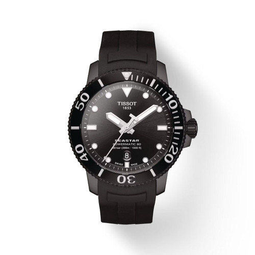 Tissot 43MM Seastar 1000 Powermatic Black Men's Watch