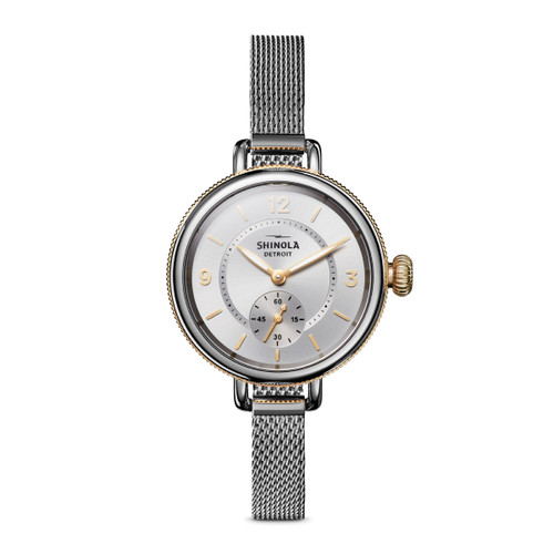 Shinola 34MM Birdy Silver Women's Watch