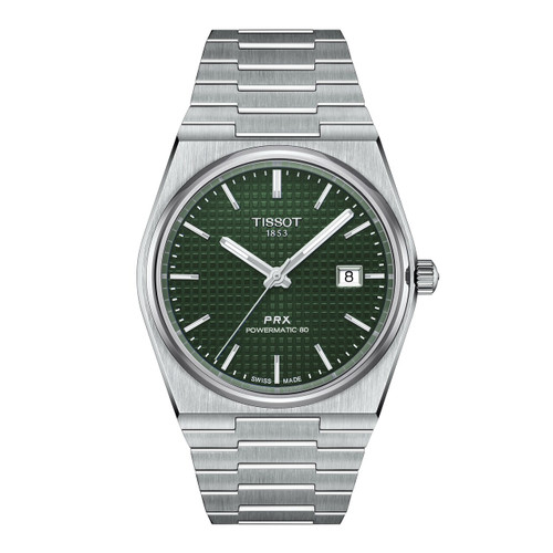 Tissot 40MM PRX Powermatic 80 Green Men's Watch