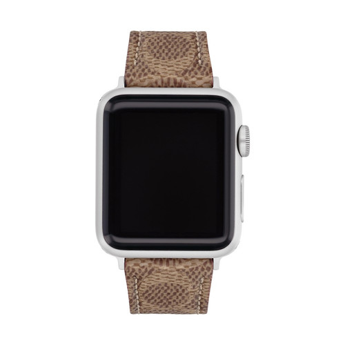 COACH Tan Canvas Apple Watch® Strap