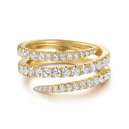 14K Gold Diamond Wrap Ring (3/4 TCW)
