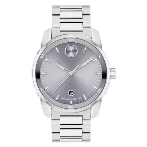 Movado 42MM BOLD Verso Grey Men's Watch 