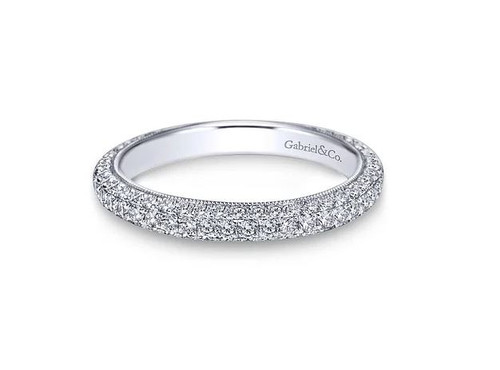 Kirsten Micro Pave Diamond Wedding Ring (7/8 TCW)