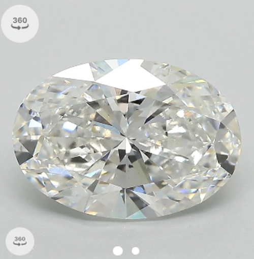 3.33 CT Oval F VS1 Lab Grown Diamond 0135
