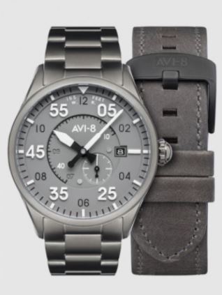 AVI-8 42MM Spitfire Type 300 Automatic Gunmetal Grey Men's Watch