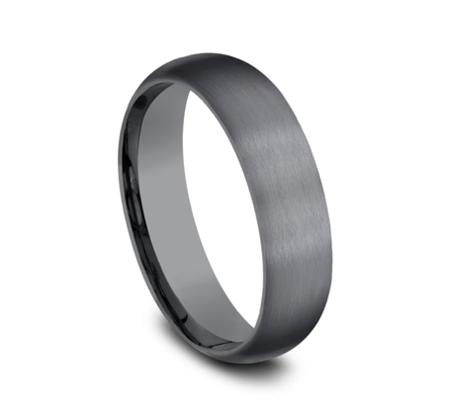 The Watchman 6.00 mm Dark Tantalum Satin Finish Wedding Ring