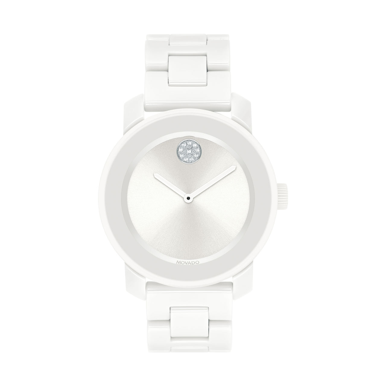 Movado 36MM BOLD Ceramic White Women's Watch