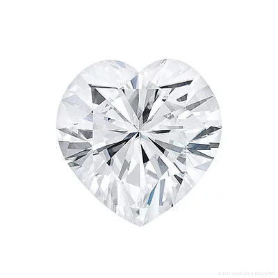 Gage Select Heart Cut Near Colorless Moissanite 5.0mm (0.50 CT. DEW)