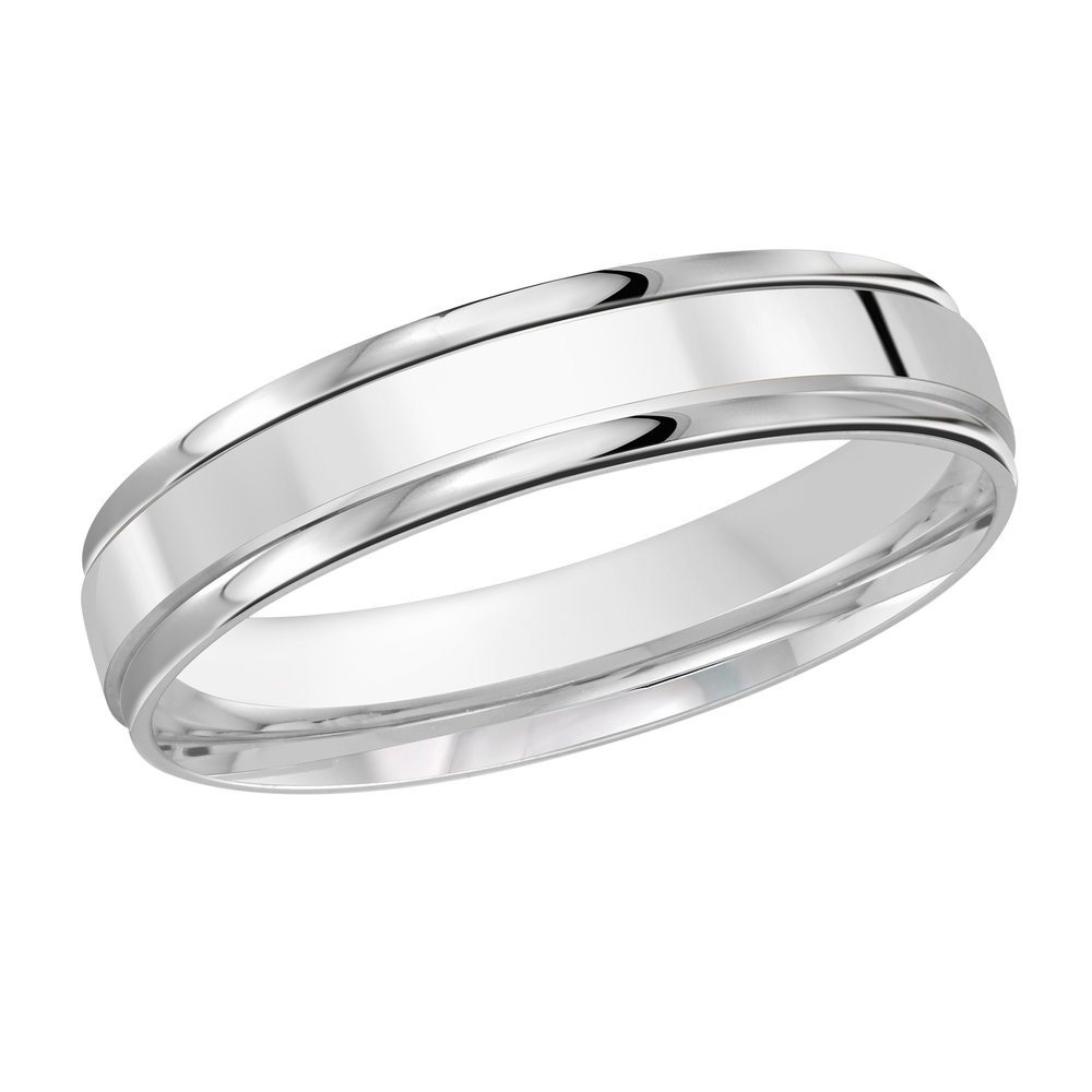 Halstead High Polished Edge Wedding Ring