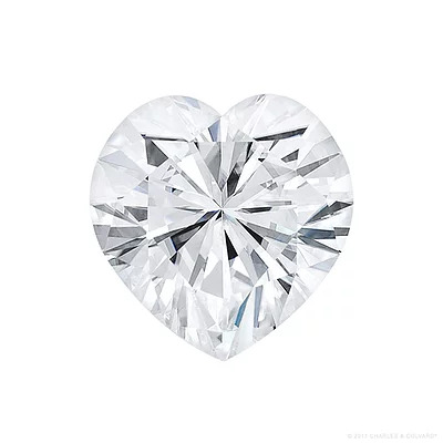 Charles & Colvard Heart Cut Colorless Moissanite 4.0mm  (0.23 CT. DEW)