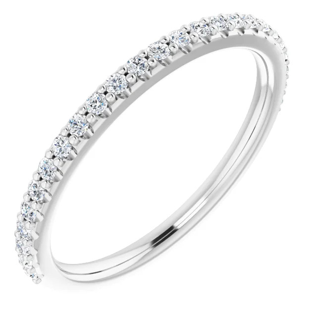 pave diamond wedding ring