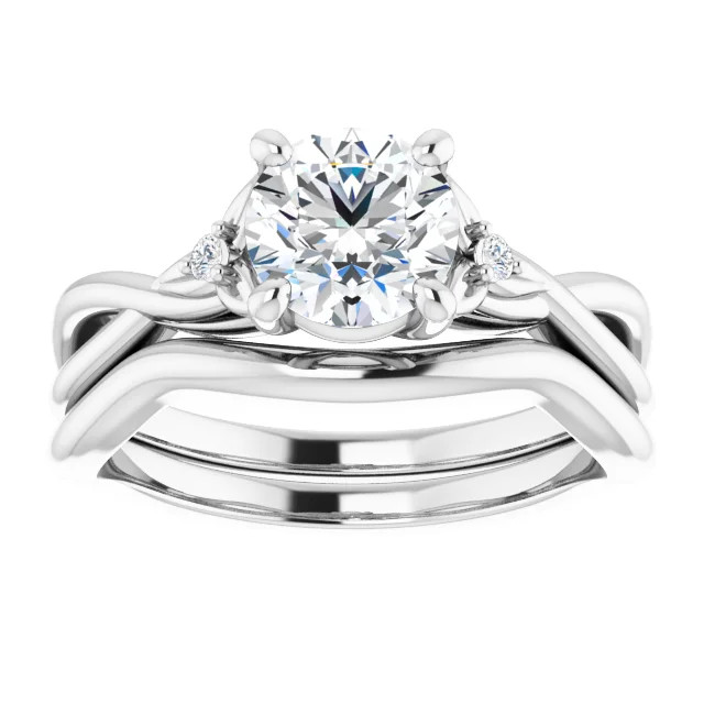 curved diamond wedding ring