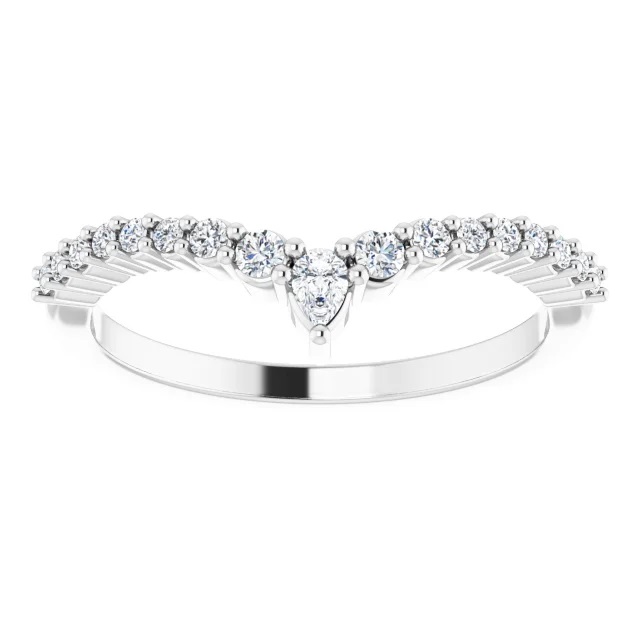 14Kt White Gold Diamond Ring Guard 001-132-00930, Tena's Fine Diamonds and  Jewelry