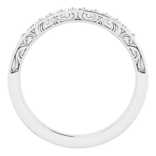 Dorothy Vintage-Inspired Diamond Wedding Ring (1/6 TCW)