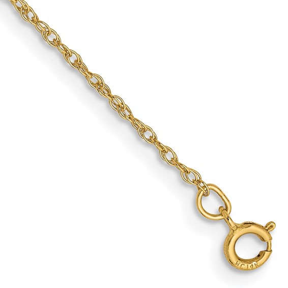 Raquel 14K Yellow Gold Rope Chain Anklet