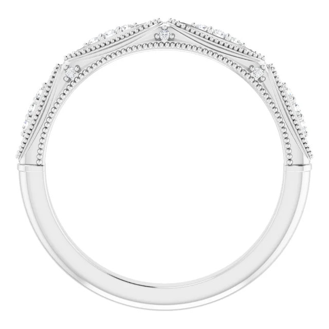 Sophie Vintage-Inspired Diamond Wedding Ring (1/10 TCW)