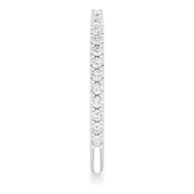 Viviana Straight Pave Diamond Wedding Ring (1/2 TCW)